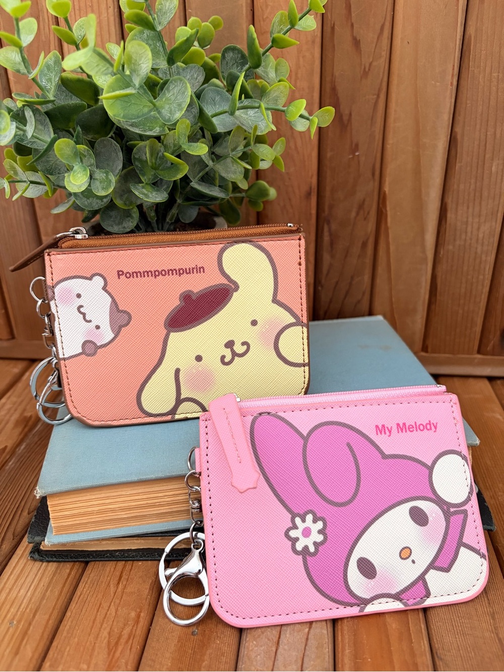 TWO (2) Sanrio Card Wallets: My Melody & Pompompurin, Bundle Special